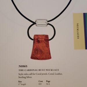 Silpada The Cardinal Rule Necklace